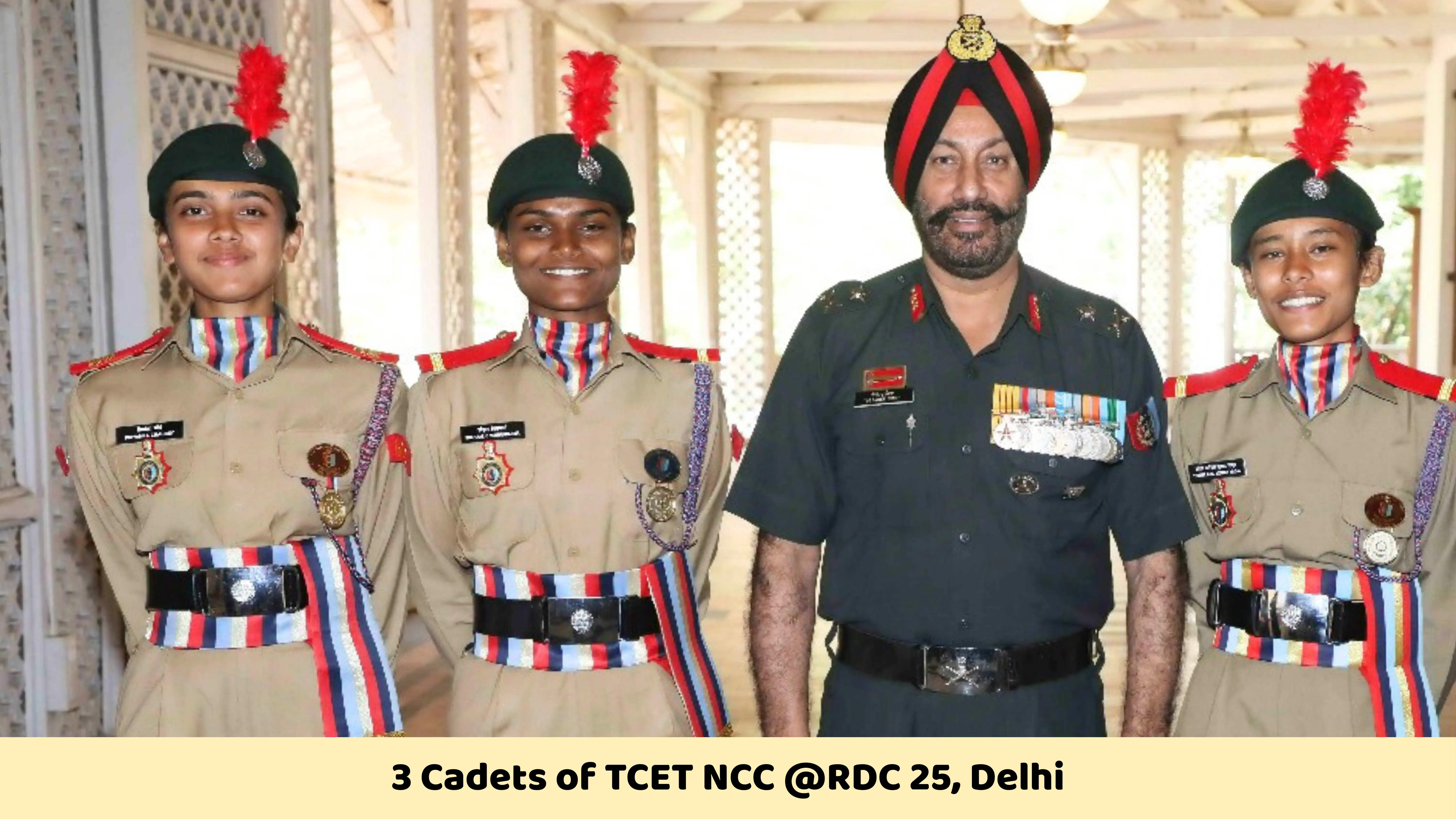 3 Cadets of TCET NCC @RDC 25, Delhi